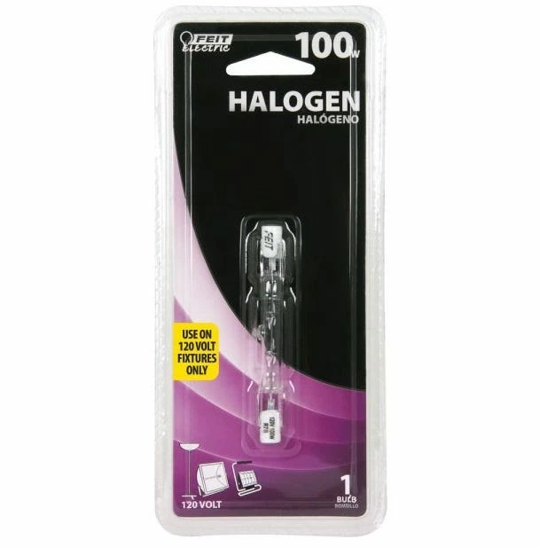 FEIT ELECTRIC 100 Watt Warm White T3 Dimmable Halogen Light Bulb - BPQ100T3/CL/S - Bulbs - Image 3