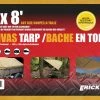 Erickson 6 x 8 Canvas Tarp 57071-MID - Covers
