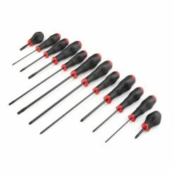 Tekton 12-pc Ph/Sl Driver Set [HT Blk Oxd] (#0-2 1/8-1/4in) DRV41216-S - Screw Drivers