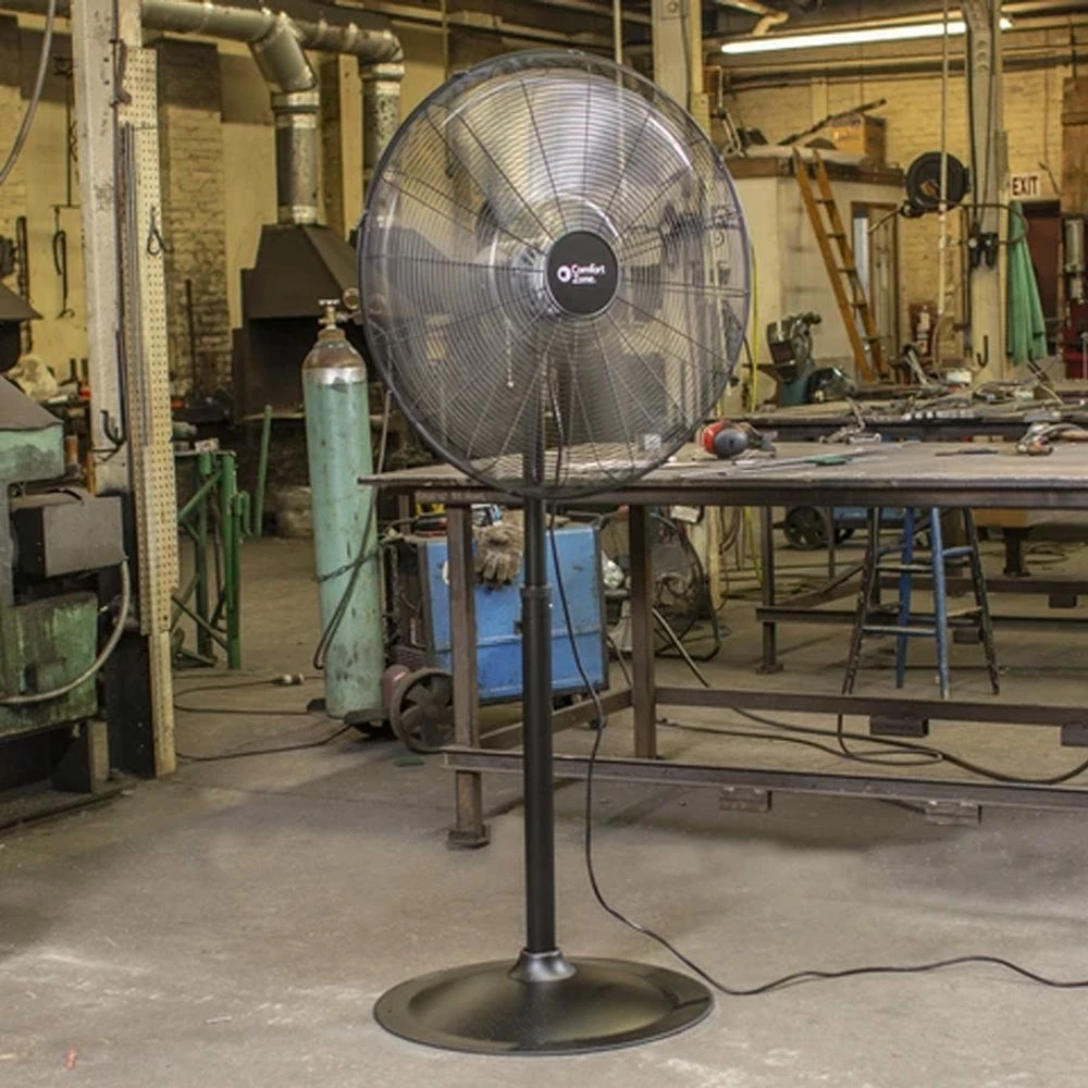 Various Brands Comfort Zone High-Velocity Pedestal Shop Fan, 30" - FS-750-4 - Fans - Image 7