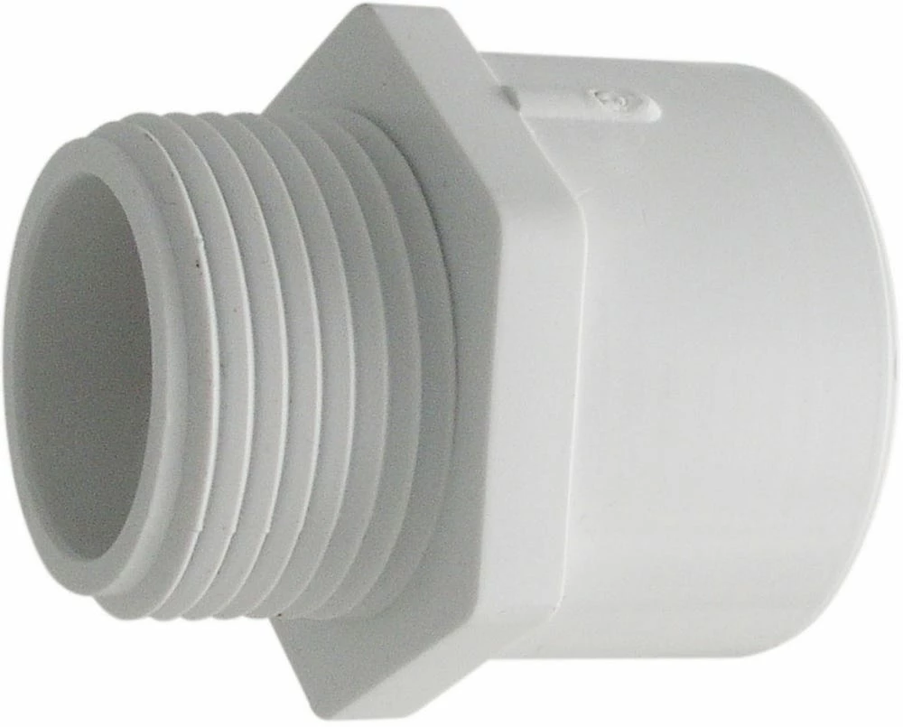 Lasco Fittings 1-1/4 Inch Slip x Slip x M.I.P. Sched. 40-PVC Male Adapter FP4 MA-114 - 436012BC - PVC Fittings - Image 2