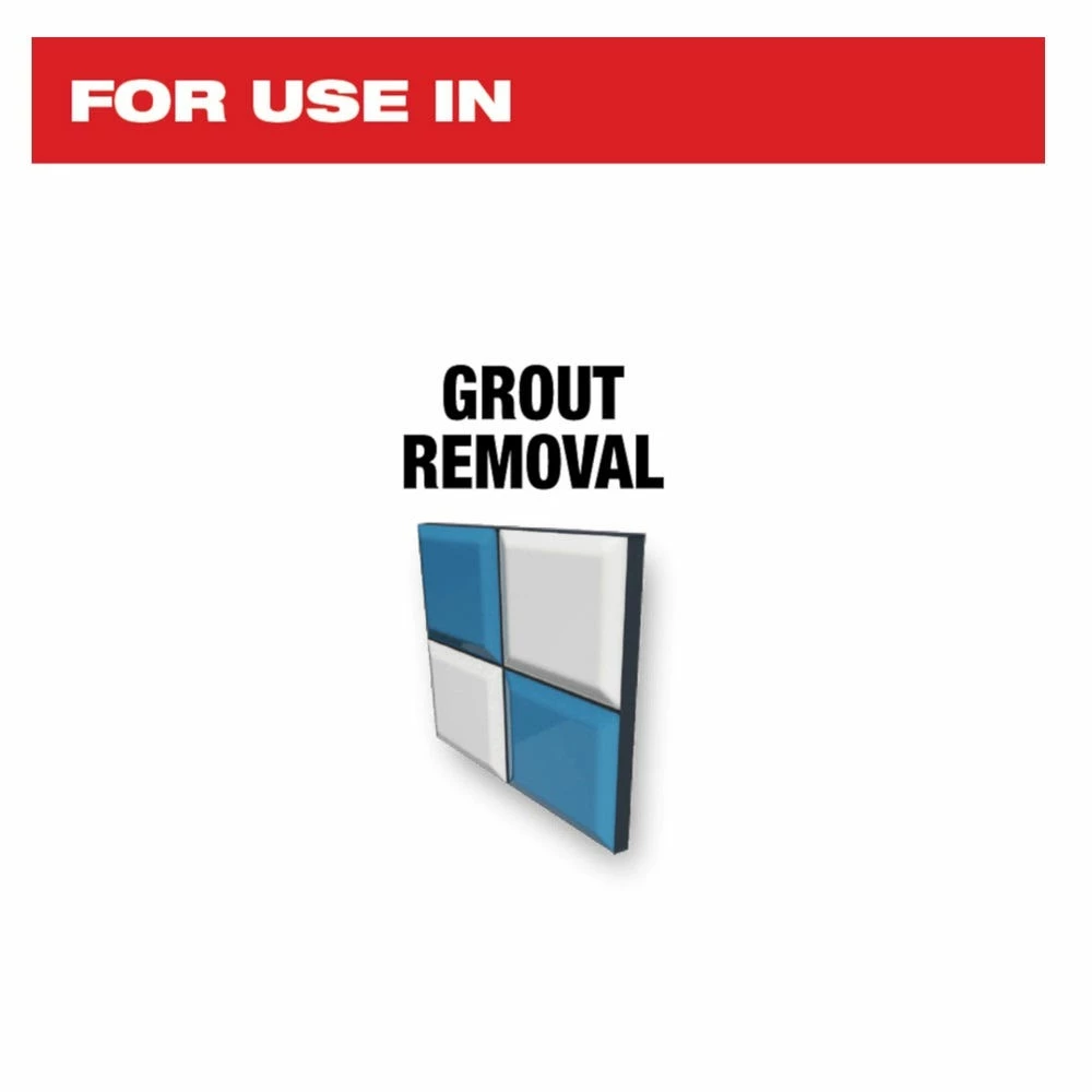 Milwaukee® Open-Lok™ Diamond Grit Grout Removal Blade 1 Pack - 49-25-2271 - Blades & Knives - Image 6