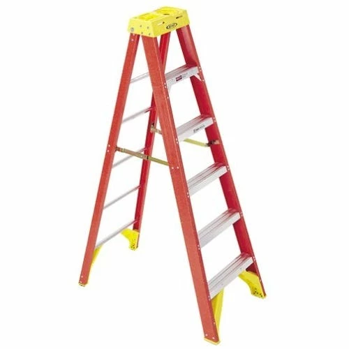Werner 6' Fiberglass Step Ladder, Type 1A - 6206 - Ladders