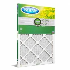 Bestair 16 x 25 x 1 Merv 8 Pleated Furnace Filter - B1-1625-8-12 - Furnace Filters & Maintenance
