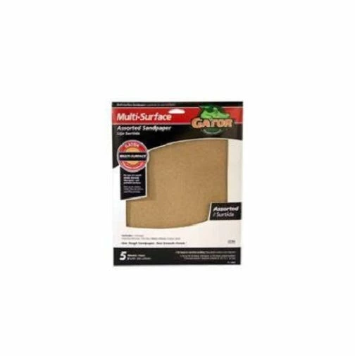Gator Ali Industries 9 Foot x 11 Inch Assorted Sandpaper 5 Pack - 4444 - Image 2