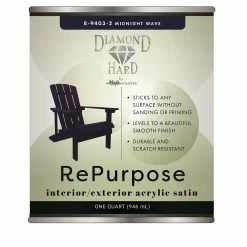 Majic Diamond Hard Repurpose Acrylic Satin Enamel Midnight Wave Quart - 8-9403-2 - Coatings