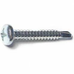 Midwest Fastener #12-14 x 1-1/2" Zinc Plated Phillips Pan Head Self-Drilling Screws - 12228 - Bolts