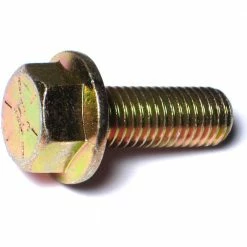 Midwest Fastener 5/8"-11 x 1-3/4" Yellow Zinc Plated Grade 8 Coarse Thread Hex Washer Head Flange Bolts - 87672