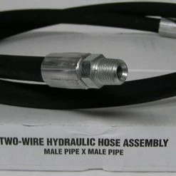 Royal Brass Hydraulic Hose Assembly - 1/4 Inch ID x 48 Inch - 1/4X48-BAX - Wiring Accessories