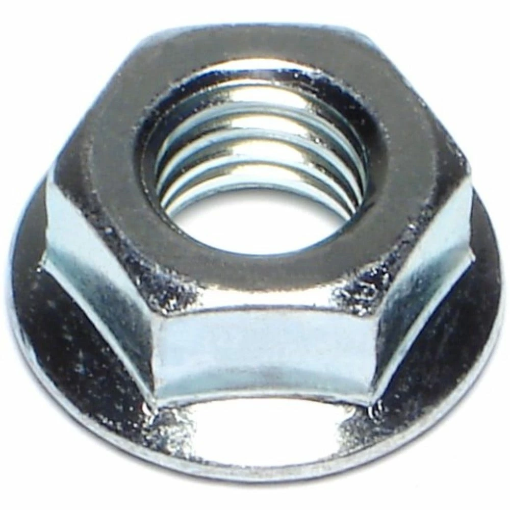 Midwest Fastener 7/16"-14 Zinc Plated Case Hardened Coarse Thread Hex Flange Nuts - 82304 - Bolts - Image 2