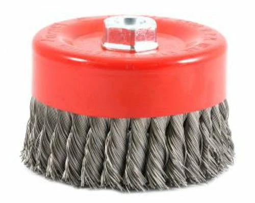 Forney Knotted Wire Cup Brush 6 inch x 5/8 - Replacement Parts & Accessories