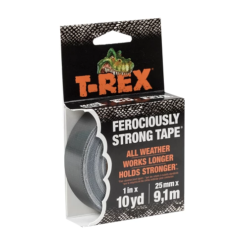Duck Tape T-REX Tape Mighty Roll-Gunmetal Gray 1 Inch x 10 Yards - 241330 - Adhesives & Tape