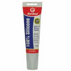 Red Devil 2.8 Oz. 100% Silicone Caulk Clear - 0820 - Caulk & Sealants
