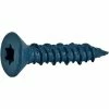 Midwest Fastener 1/4" x 1-1/4" Blue Ruspert Coated TorqueMaster Flat Head Masonry Screws - 12251 - Bolts