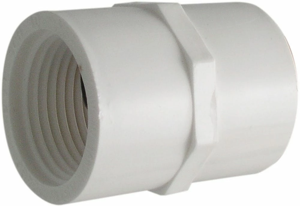 Lasco Fittings 1 Inch Sched. 40-PVC Slip x F.I.P. Female Adapter FP4 FA-1 - 435010BC - PVC Fittings