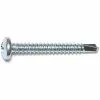 Midwest Fastener #10-16 x 1-1/2" Zinc Plated Phillips Pan Head Self-Drilling Screws - 23099 - Bolts
