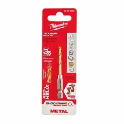 Milwaukee Shockwave 9/64" Titanium Drill Bit - 48-89-4606 - Drill Bits