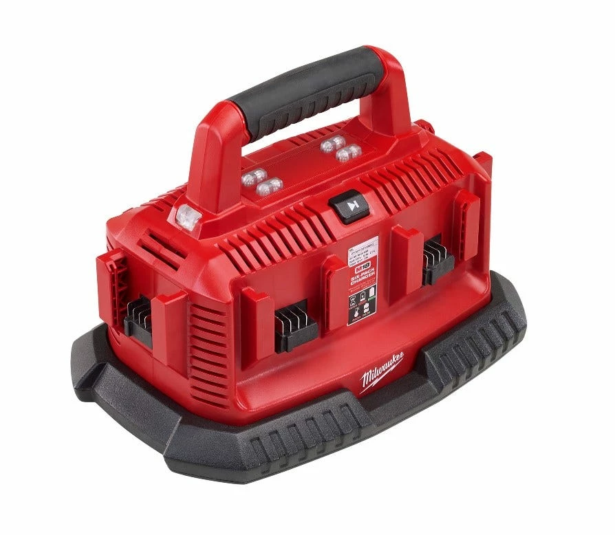 Milwaukee M18 18-Volt Lithium-Ion 6-Port Sequential Battery Charger - 48-59-1806 - Batteries & Chargers