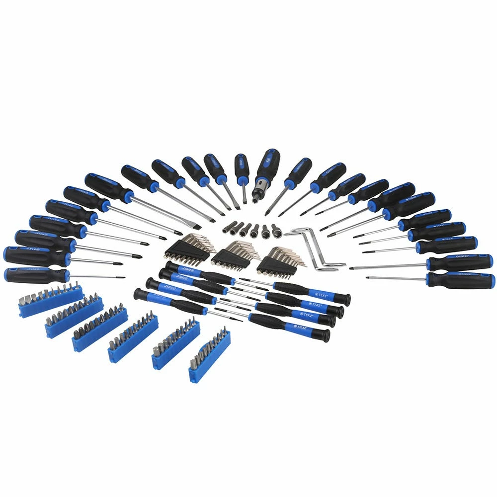 Real Work Tools™ Screwdriver Set with Stand, 124-Piece - 88-289-0204 - Screw Drivers - Image 3