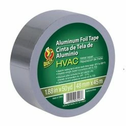 Various Brands HVAC Metal Repair Aluminum Foil Tape Silver 1.88 in x 50 yd - 240225 - Adhesives & Tape