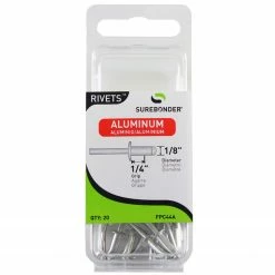 Surebonder Medium 1/8 Inch Aluminum Rivet - 20 Pack - FPC44A - Rivets