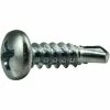 Midwest Fastener #6-20 x 1/2" Zinc Plated Phillips Pan Head Self-Drilling Screws - 10470 - Bolts