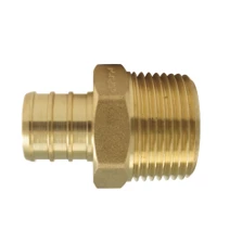 Apollo 3/4 Inch Brass PEX Barb x 3/4 Inch Male Pipe Thread Adapter - APXMA3434 - Bathroom - Image 2