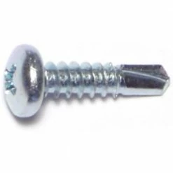 Midwest Fastener #10-16 x 3/4" Zinc Plated Phillips Pan Head Self-Drilling Screws - 23097 - Bolts