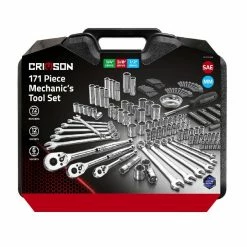 Crimson Force Tools 171 Piece Mechanics Tool Set - 7019037 - Sockets & Socket Sets