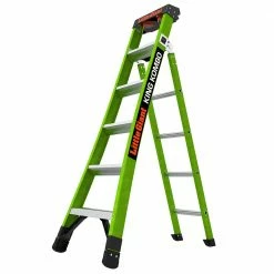 Little Giant Ladder Systems King Kombo Pro 6' Fiberglass 3-in-1 All Access Combination Ladder - 13906-002 - Ladders