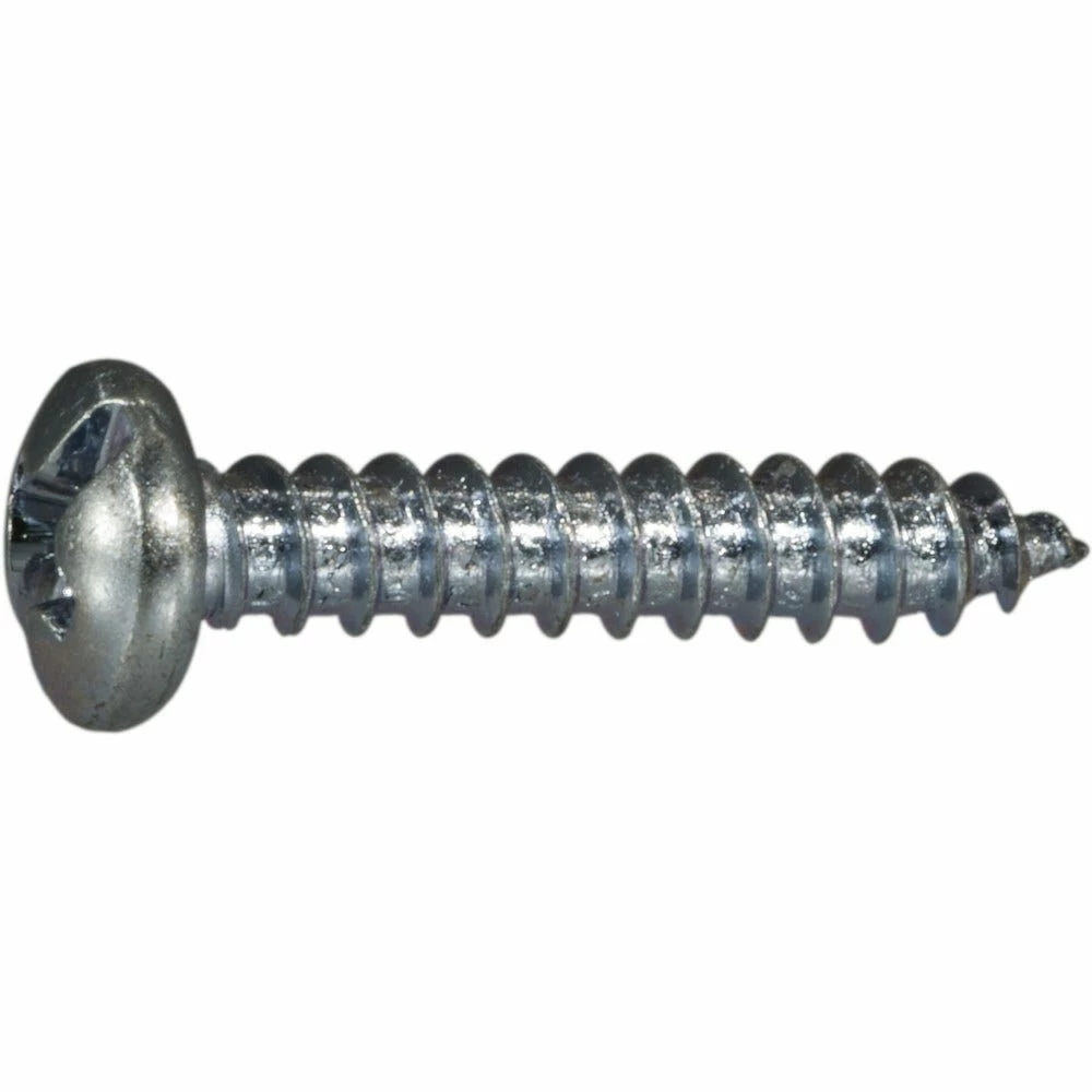 Midwest Fastener #6 x 3/4" Zinc Plated Combo Pan Head Sheet Metal Screws - 10128 - Bolts