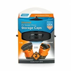 Camco Universal RV Sewer Hose Storage Caps 2 Pack - 39752 - General Plumbing Hardware