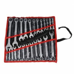 Real Work Tools™ Wrench Set With Pouch, 24 Piece Set - RW-2448-011 - Wrench & Wrench Sets