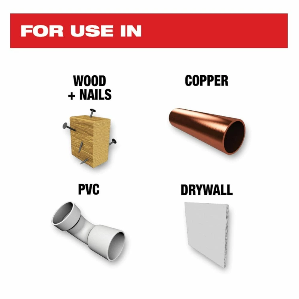 Milwaukee® Open-Lok™ 1-3/8" Titanium Enhanced Bi-Metal Multi-Material Blade, 3 Pack - 49-25-1233 - Blades & Knives - Image 6