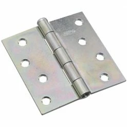 National Hardware 504 Removable Pin Broad Hinges in Zinc plated - N195-677 - Miscellaneous Hardware