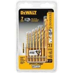 DeWalt Impact Ready 7 Piece Titanium Drill Bit Set DD5157 - Replacement Parts & Accessories