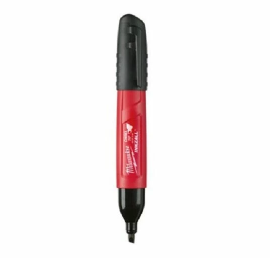 Milwaukee Inkzall™™ Black Chisel Tip Jobsite Marker - 48-22-3103 - Marking Tools