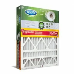 Bestair 20 x 25 x 4 Merv 8 Honeywell Air Filter - HW2025-8R - Furnace Filters & Maintenance