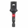 Milwaukee® Shockwave™ 1/4" Hex To 1/2" Square Socket Adapter - 48-32-5034 - Power Tool Accessories