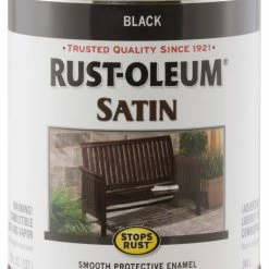 Rust-Oleum Stops Rust Satin Black Quart - 7777502 - Paint, Primer & Stain