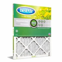 Bestair 16 x 20 x 1 Merv 8 Pleated Furnace Filter - B1-1620-8-12 - Furnace Filters & Maintenance