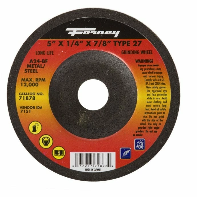 Forney Wheel Abrasive 5 inch 71878 - Replacement Parts & Accessories - Image 2