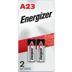 Energizer Alkaline A23 Batteries, 45mAh, 12V - A23BPZ2 - Batteries & Chargers