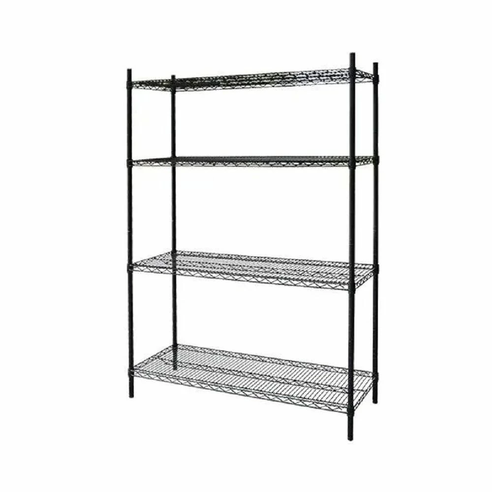 Various Brands 4 Tier Wire Shelf Black 36X14X54 - RK1436BK4 - Shelving