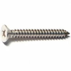 Midwest Fastener #10 x 1-1/2" 18-8 Stainless Phillips Flat Head Sheet Metal Screws - 82234 - Bolts