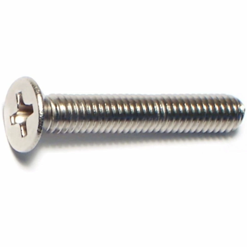 Midwest Fastener 4mm-0.7 x 25mm A2 Stainless Coarse Thread Phillips Flat Head Machine Screws - 87239 - Bolts - Image 2