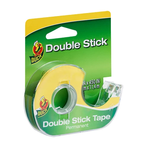 Duck Tape DuckBrand Permanent Double Stick Tape-Clear .5 Inch x 450 in - 670398 - Adhesives & Tape