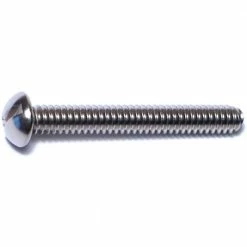 Midwest Fastener #10-24 x 1-1/2" 18-8 Stainless Coarse Thread Slotted Round Head Machine Screws - 80713 - Bolts