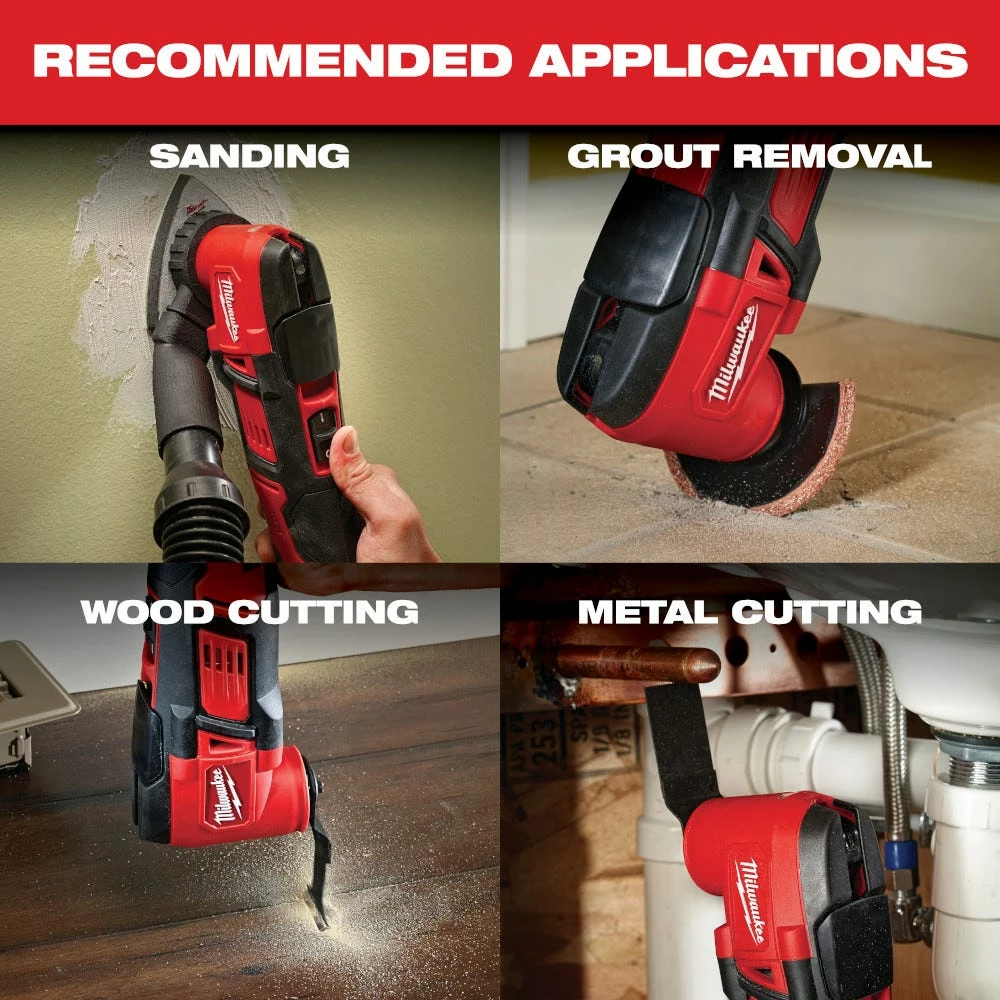 Milwaukee M18 18-Volt Lithium-Ion Cordless Oscillating Multi-Tool, Tool Only - 2626-20 - Saws - Image 14