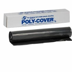 Various Brands Poly-cover Black 20' x 100' Plastic Sheeting - 6X20-B - Weatherstripping
